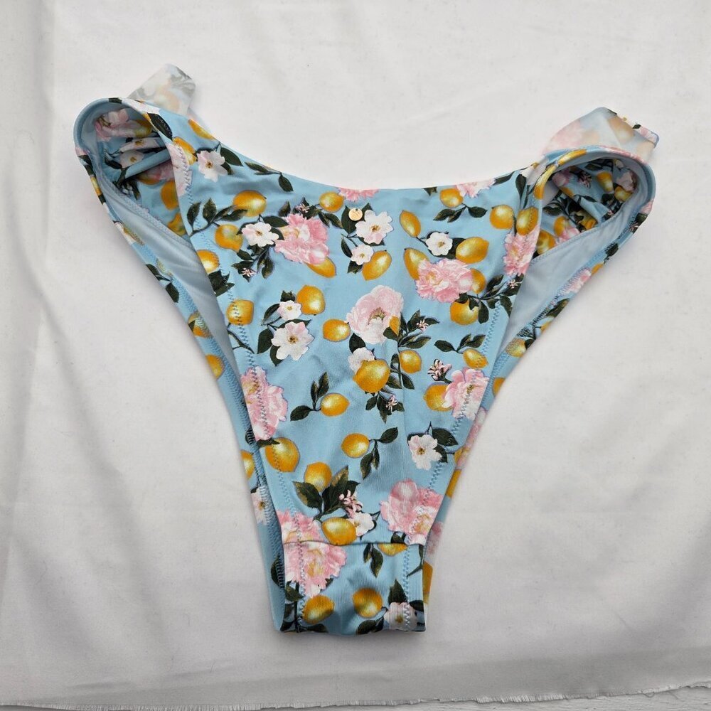 VS Riviera Ruffle High-Cut Lemon Ruffle Bikini Bottom - XL - Picture 4 of 7